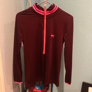 PINK half-zip pull over